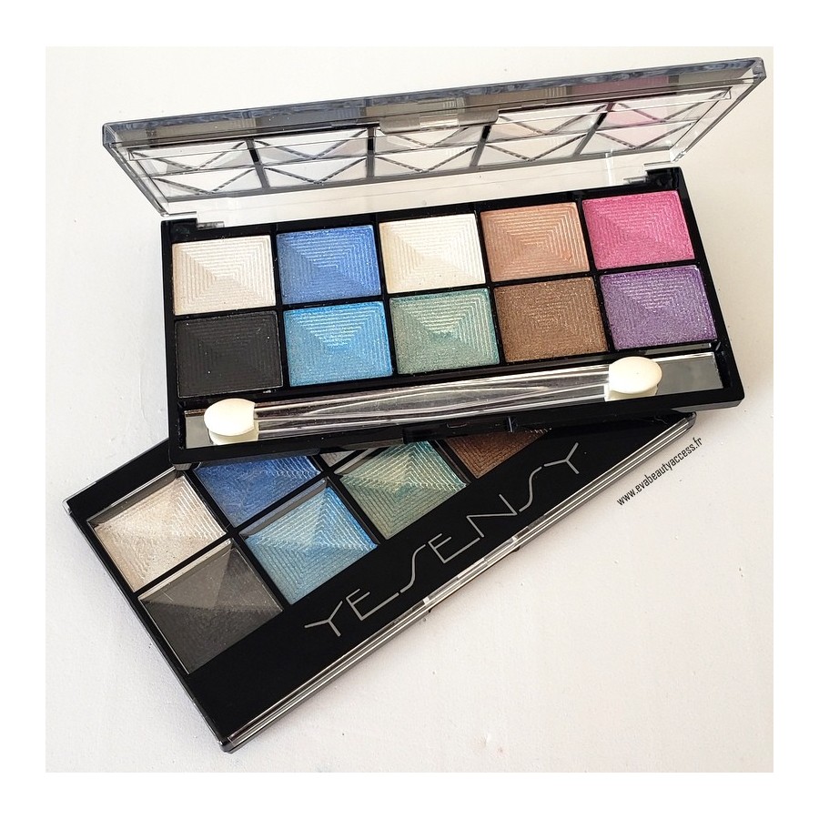Kit Palette Fard à Paupières – Teintes Vert Ocre Marron – Marque Max & More – Neuf Sous Emballage